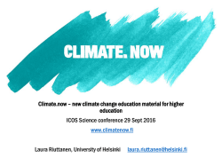 Climate.now–new climate change education material for higher