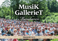 program 2017 - Musik GallerieT
