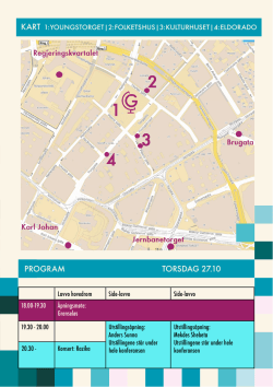 timeplan PDF - Norges Sosiale Forum