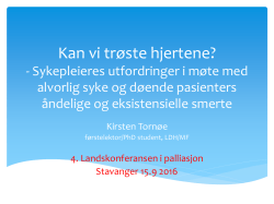 Kirsten Tornøe - Landskonferanse i Palliasjon