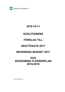 2016-10-11 koalitionens förslag till skattesats