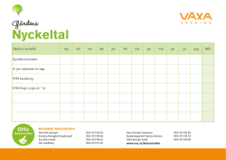 Nyckeltal - Växa Sverige