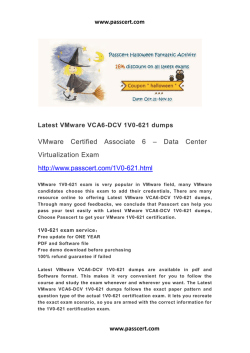 VMware VCA6-DCV 1V0-621 dumps