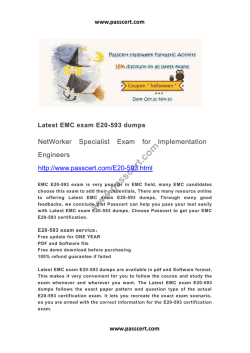 EMC exam E20-593 dumps