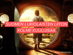Pietu Heiskanen - Suomen Lukiolaisten Liitto