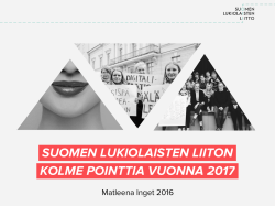 Matleena Inget - Suomen Lukiolaisten Liitto