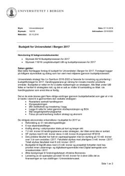 Les sakspapirene for budsjett 2017 her