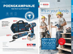 Bosch-kampanje!