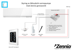 Styring av Mitsubishi varmepumpe med Zennio