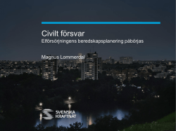 Civilt försvar - Svenska kraftnät