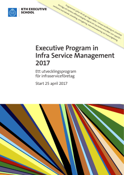 Program pdf 2017 - KTH Executive School