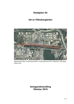 Planbeskrivning - Göteborgs Stad