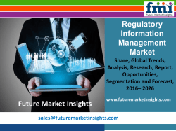 Regulatory Information Management Market Analysis and Value Forecast Snapshot by End-use Industry 2016-2026
