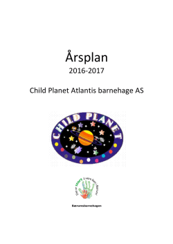 Årsplan Atlantis 2016-2017