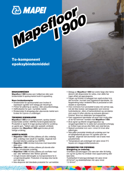 Mapefloor I 900 Mapefloor I 900