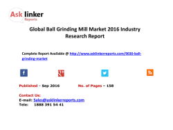 Global Ball Grinding Mill Market 2016 Industry Research