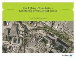 CASE Nye Lilleby i Trondheim – håndtering av forurenset grunn