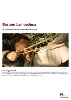 Bortom Lampedusa - Svenska Filminstitutet