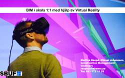 BIM i skala 1:1 med hjälp av VR
