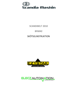 scandibelt 2010 bf6042 skötselinstruktion