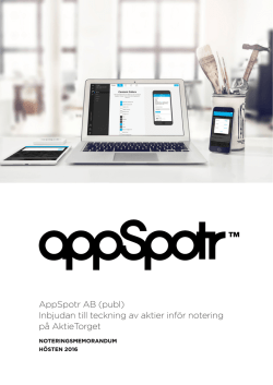 AppSpotr - Aktietorget