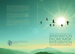 Immigration, ekonomisk integration och entreprenörskap