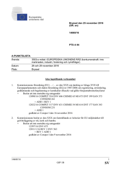 14660/16 1 GIP 1B Icke lagstiftande verksamhet 1. Kommissionens