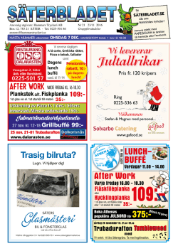 Jultallrikar - Säterbladet