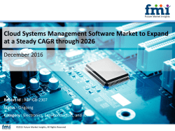 Cloud Systems Management Software Market to Expand at a Steady CAGR through 2026