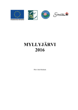 myllyjärvi 2016 - Someron kaupunki