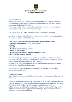 para-info-11 - Swedish Taekwondo Union