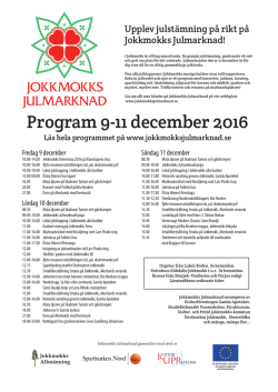 Program 9-11 december 2016