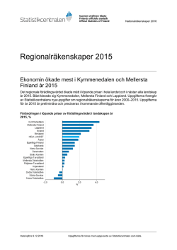 Regionalräkenskaper 2015