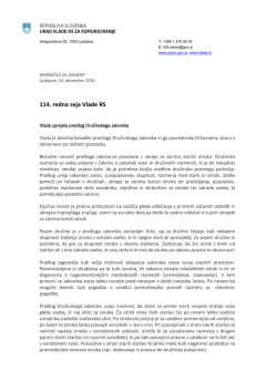 sporočilo za javnost - Vlada Republike Slovenije