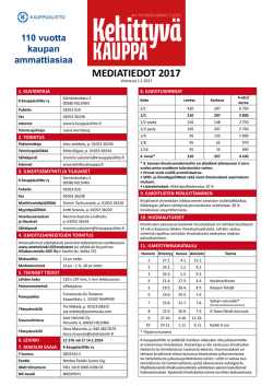 Kehittyva Kauppa mediakortti 2017 - K