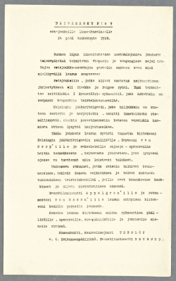14.05.1918 C a rp` i 1 1 e Everstiluutnantti Appelgren"ille ja