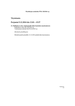 Täysistunto Perjantai 9.12.2016 klo 13.01—15.57