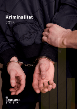 Kriminalitet 2015 - Danmarks Statistik