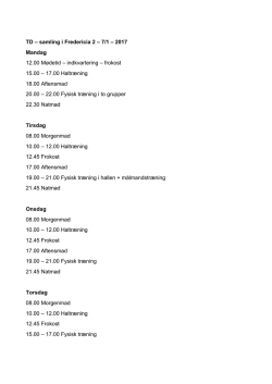 programmet for samlingen