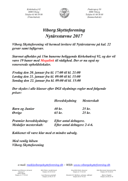 RIFFEL Viborg skytteforening fra 20-01-17 til d. 22-01-17