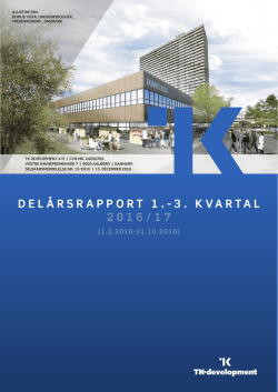delårsrapport 1.-3. kvartal 2016/17