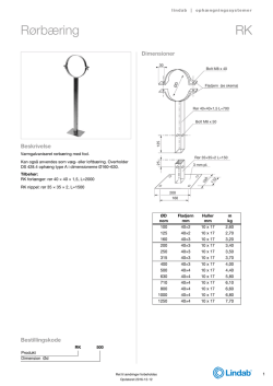 Rørbæring RK RK