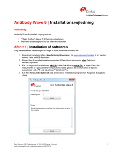 Antibody Wave 6 | Installationsvejledning