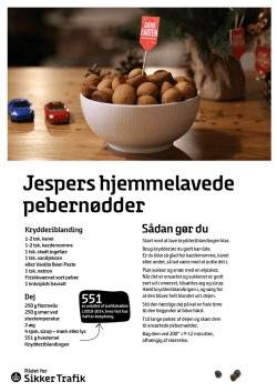 Jespers hjemmelavede pebernødder
