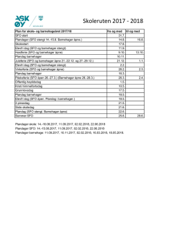 Skoleruten 2017