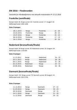 EM 2016 – Finalerunden Frankrike (semifinale) Nederland