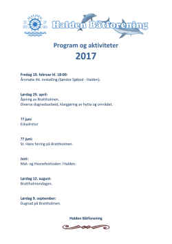 Program og aktiviteter