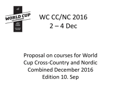 WC CC/NC 2016 2 – 4 Dec