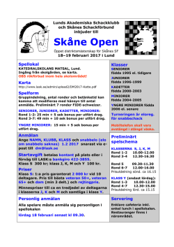 Skåne Open - Lunds ASK