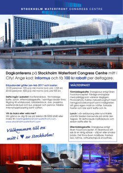Stockholm Waterfront Congress Centre